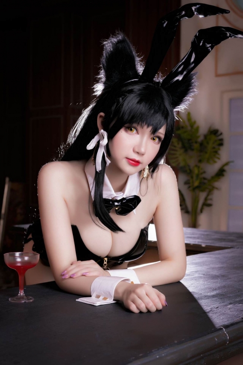 雪晴 Astra アズールレーン 愛宕（Azurlane Atago） Bunny Girl cosplay 04