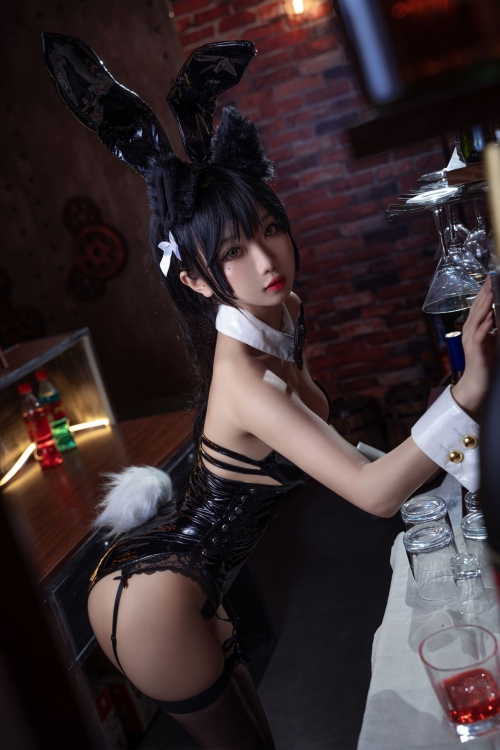 [鬼畜瑤]碧藍航線愛宕　アズールレーン 愛宕（Azurlane Atago） Bunny Girl cosplay 33